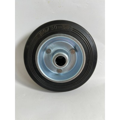 Колесо 100х27 ось 12х40 (000-001С-100) металл/резина Lw C КНР