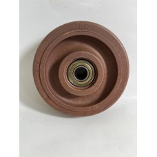 Колесо 100x32 ось12x38 (000-047C-100)  термостойкий пластик (-15°C~280°C) Коричневый, Lk 2x6001 C КНР