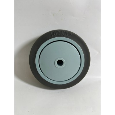 Колесо 100х32 ось 10х41 (000-063C-100) пластик/TPR Lk 6202