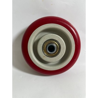 Колесо 100x32 ось10x40 (000-067C-100) пласт/полиуретан  Lk 2x6001 C КНР