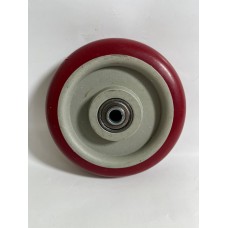 Колесо 125x32 ось10x40 (000-067C-125) пластик/полиуретан  Lk 2x6001 C КНР