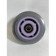 Колесо 125x50 ось 15x55 (000-215C-125) пластик/TPR 2x6202RS C КНР