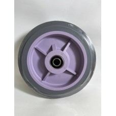 Колесо 200x50 ось 15x55 (000-215C-200) пластик/TPR 2x6202RS C КНР