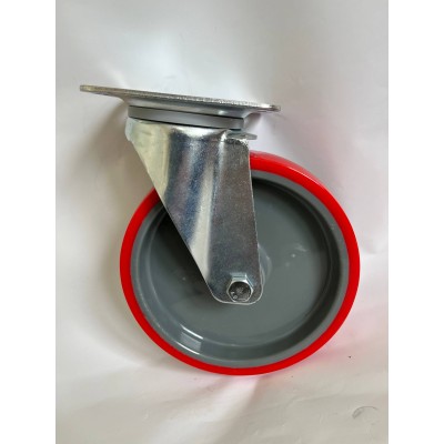 Колесо С 200 (101-025C-200) с кронштейном поворотным пластик/ТПР