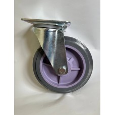Колесо С 200 (101-215C-200) с кронштейном поворотным пластик/резина