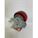 Колесо SC 125 (305-225-125) с кронштейном поворотным с тормозом чугун/полиуретан
