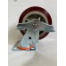 Колесо SC 200 (305-225-200) с кронштейном поворотным  с тормозом чугун/полиуретан