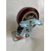 Колесо SC 200 (305-225-200) с кронштейном поворотным  с тормозом чугун/полиуретан