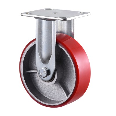 Колесо SB 200 (323-225-200, 2200F04) с кронштейном чугун/полиуретан V КНР