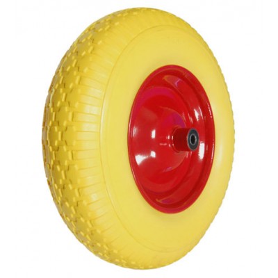 Колесо PU 400х100 (4.00-8) ось 12x110 (000-410-400)(мет.д)2x6001 RS С КНР