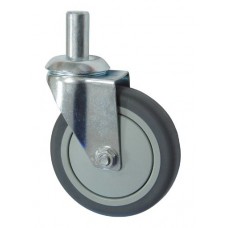 Колесо А 100 (010-063-100) с кронштейном поворотным пластик/TPR с осью fi.22 Колесо А 100 (010-063-100) с кронштейном поворотным пластик/TPR с осью fi.22