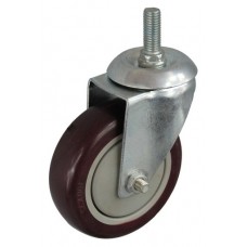 Колесо А 100 (014-060-100) с кронштейном поворотным пластик/полиуретан болт М12