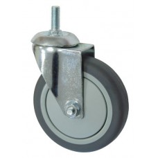 Колесо А 100 (014-063-100) с кронштейном поворотным пластик/TPR болт М12 Колесо А 100 (014-063-100) с кронштейном поворотным пластик/TPR болт М12