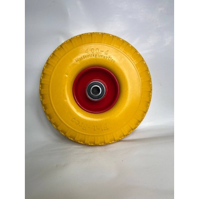 Колесо PU 300х100 (4.00-4) ось 20х75 (000-404-300)(мет.д)2x6204 RS С КНР