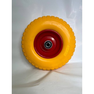 Колесо PU 350х100 (4.00-6)ось 20x110 (000-407-350) (мет.д.) Fm Lk 2x6204RS С КНР