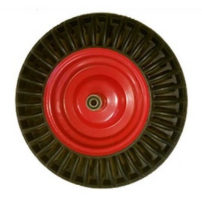 Колесо литое 383х90 (4.00-8)ось 16/75 (000-371-400) мет/рез. Fm Lk С б/оси