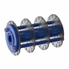 Фрезеровальный барабан (фреза) с алмазными дисками для нанесения насечек 5 мм с шагом 80 мм LATOKHO DDDN 250 5/80