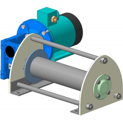 Лебедка электрическая ЛЧ-750 тяг/монтаж