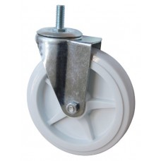 Колесо А 200 (014-040-200) с кронштейном поворотным полипропилен болт М16