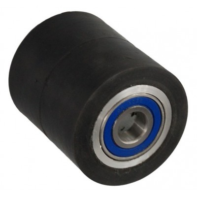 Колесо 80х70 ось 20х70 (000-250-870) алюминий/резина Lk 2x6204Z