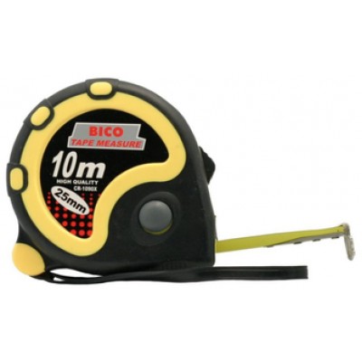 Рулетка 10м/25 (1090X) с возвратной пружиной тройной стопор, магнитная 