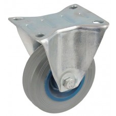 Колесо А 100 (003-004-100) с кронштейном пластик/резина серая