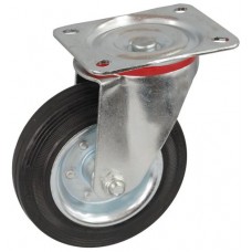 Колесо С 125 (101-010-125) с кронштейном поворотным металл/резина