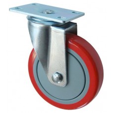 Колесо F 125 (201-061-125) с кронштейном поворотным пластик/полиуретан Колесо F 125 (201-061-125) с кронштейном поворотным пластик/полиуретан