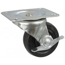 Колесо K 75 (292-075-075) с кронштейном поворотным резина с тормозом