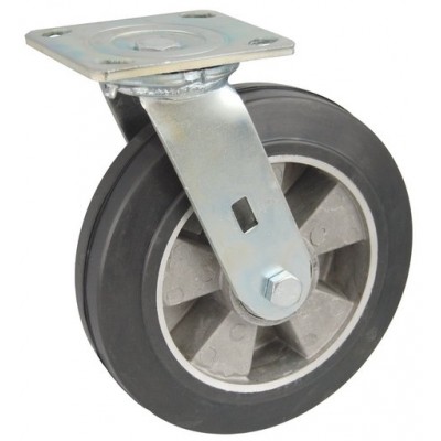 Колесо SA 200 (301-250-200) с кронштейном поворотным алюминий/резина