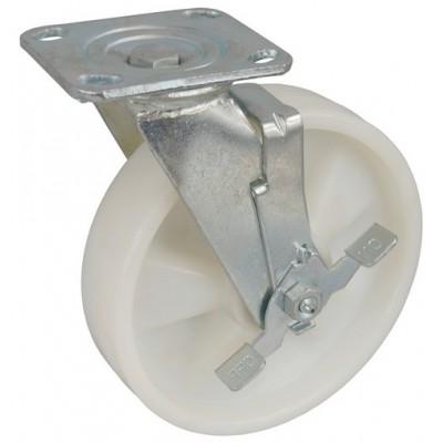 Колесо SA 175 (302-030-175) с кронштейном поворотным полиамид с шариковым подшипником с тормозом