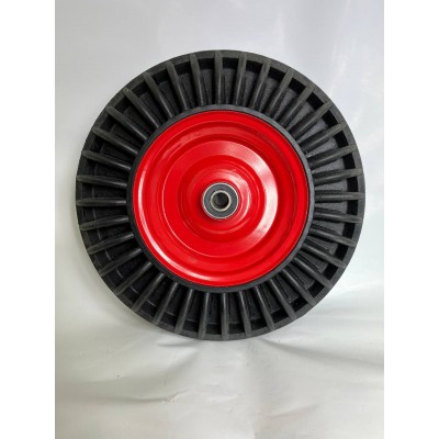 Колесо литое 383х90 (4.00-8)ось 25/75 (000-370-400) мет/рез. Fm Lk С б/оси