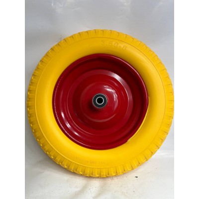 Колесо PU 375х87 (3.50-8)ось 12х110 (000-410-375)(мет.д)2x6201 RS  С КНР